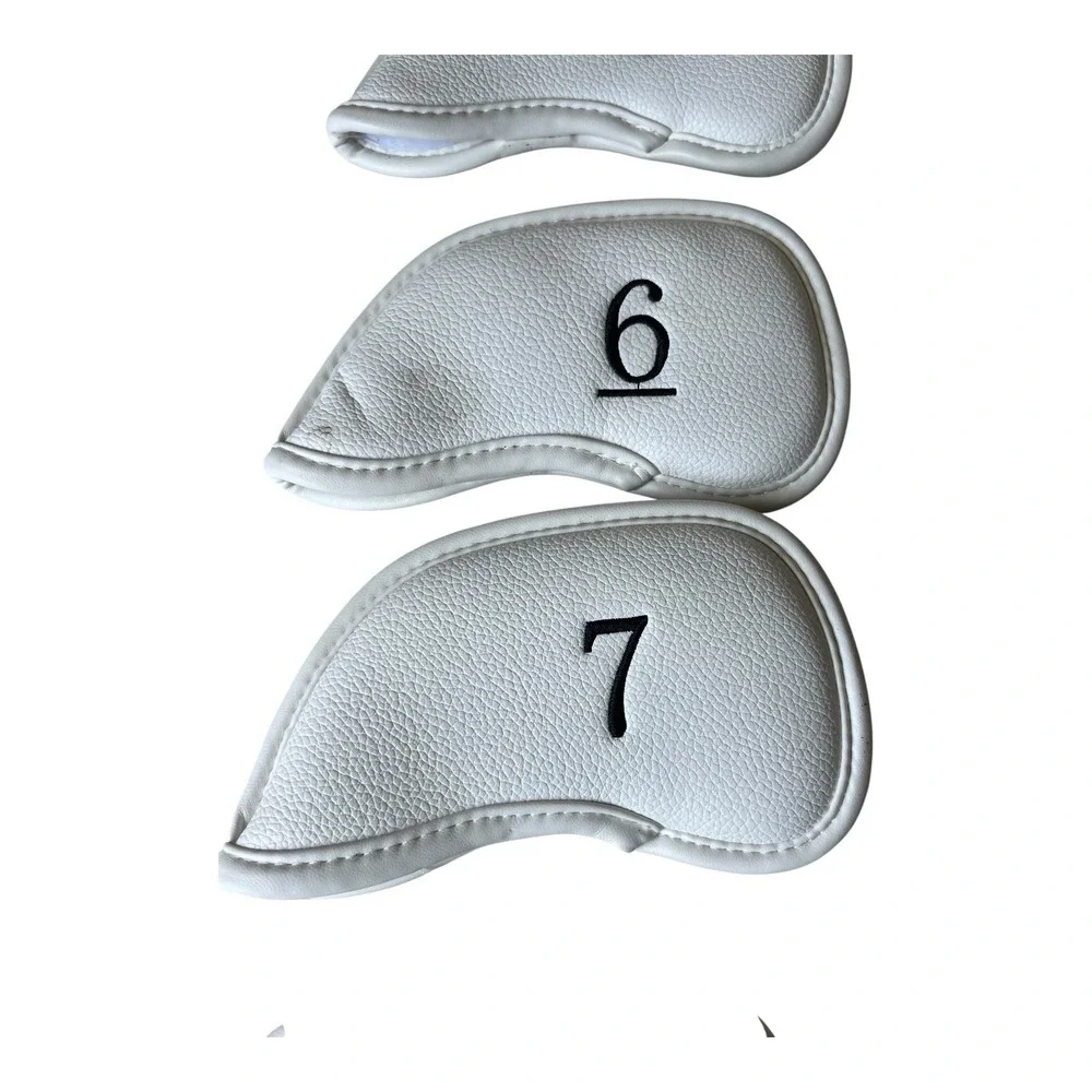 Callaway Iron Wedge Headcover White Golf Club Head Covers 4 5 6 7 8 9 PW AW SW X